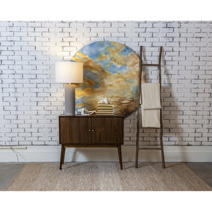 Atlas Lydia Wood Ladder - Large Bleached Wood Display Rack for Towels, Throws, and Stylish Home Decor AC11457-02