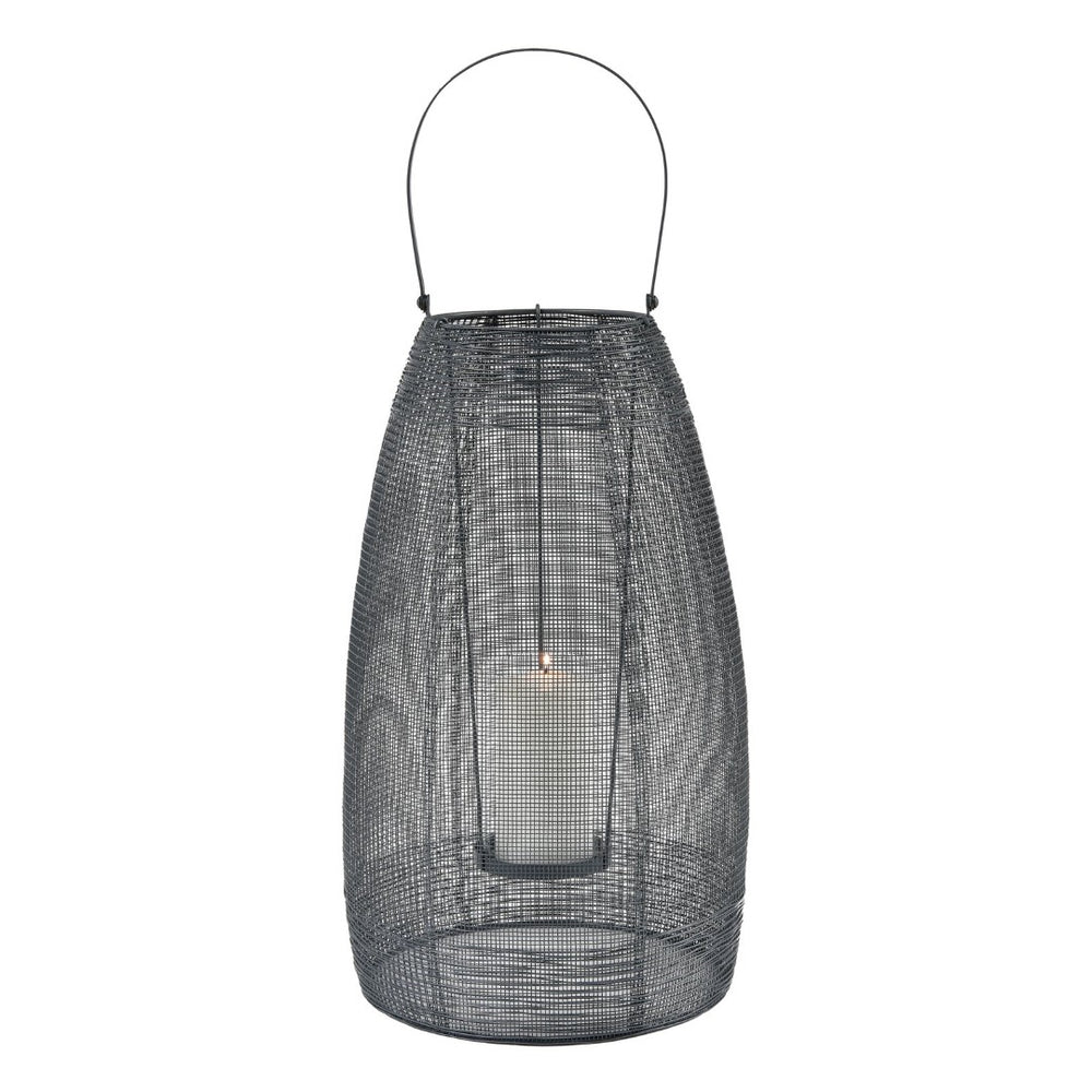 Atlas Magnet Lantern - Versatile Matte Gray Metal Accent for Modern Decor, Ideal for Candlelight Glow AC11458-01