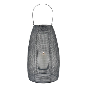 Atlas Magnet Lantern - Versatile Matte Gray Metal Accent for Modern Decor, Ideal for Candlelight Glow AC11458-01