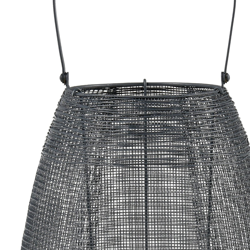 Atlas Magnet Lantern - Versatile Matte Gray Metal Accent for Modern Decor, Ideal for Candlelight Glow AC11458-01