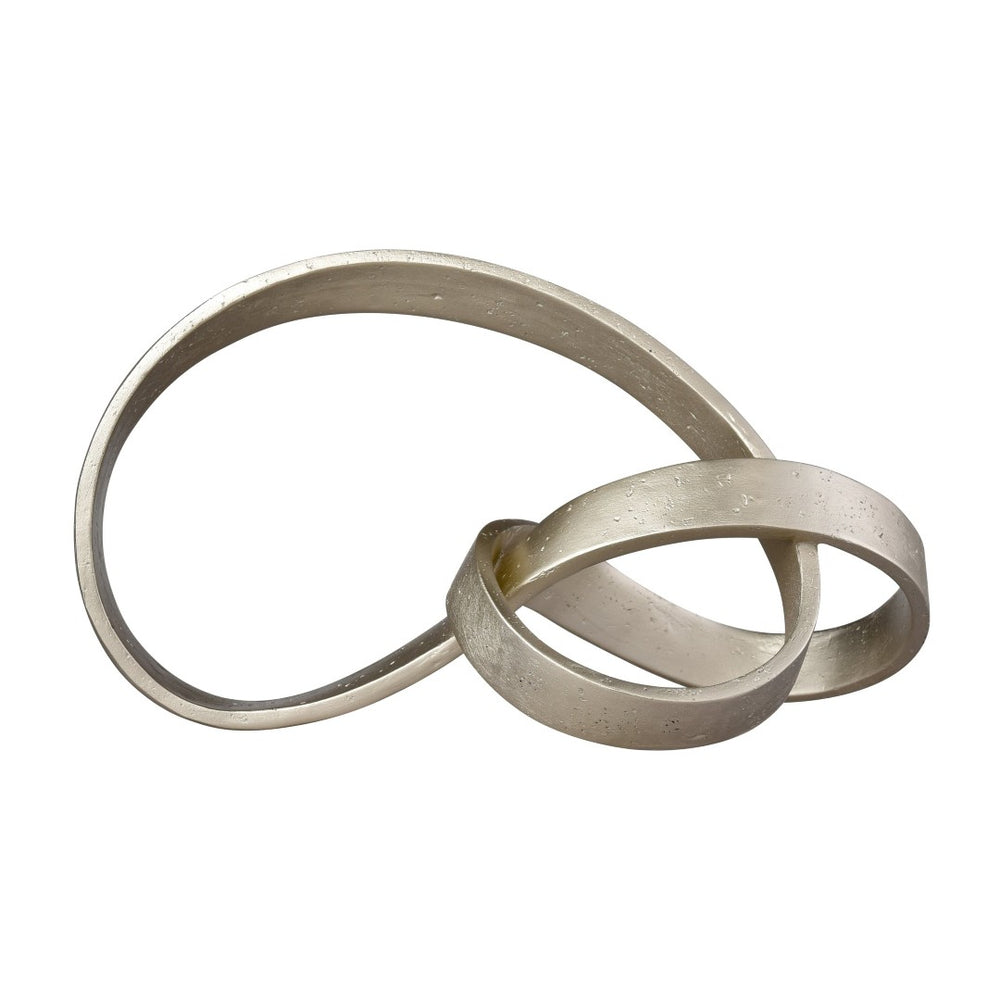 Atlas Mandel Object - Twisted Ribbon Accent in Champagne Gold for Modern Home & Office Decor Display AC11459-01