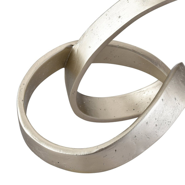 Atlas Mandel Object - Twisted Ribbon Accent in Champagne Gold for Modern Home & Office Decor Display AC11459-01