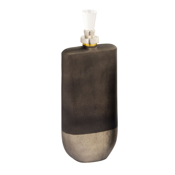 Atlas Mara Decorative Bottle Set - Elegant Onyx Glass Duo for Stylish Home Décor & Modern Interiors AC11460-01S