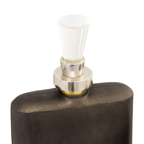 Atlas Mara Decorative Bottle Set - Elegant Onyx Glass Duo for Stylish Home Décor & Modern Interiors AC11460-01S