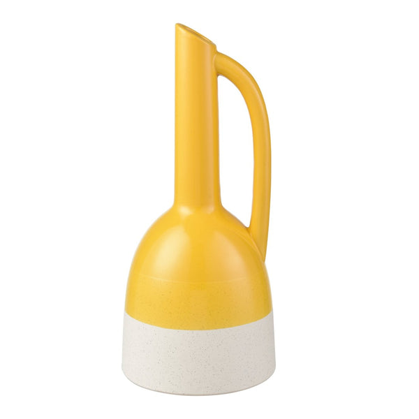 Atlas Marianne Bottle - Elegant Handcrafted Decorative Accent in Cheerful Glossy Yellow Ombre Finish Large Yellow AC11463-02