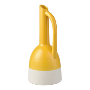 Atlas Marianne Bottle - Elegant Handcrafted Decorative Accent in Cheerful Glossy Yellow Ombre Finish Large Yellow AC11463-02