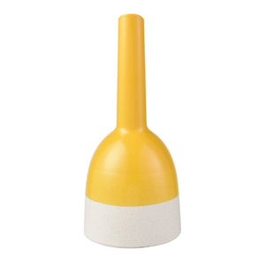 Atlas Marianne Bottle - Elegant Handcrafted Decorative Accent in Cheerful Glossy Yellow Ombre Finish Large Yellow AC11463-02