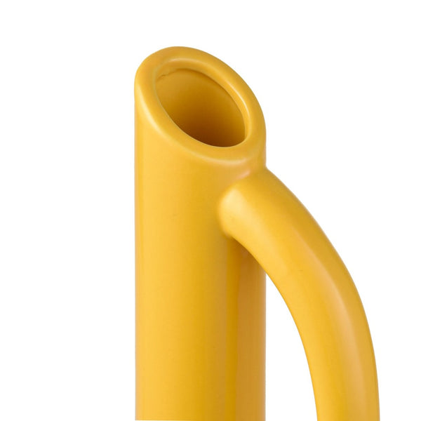 Atlas Marianne Bottle - Elegant Handcrafted Decorative Accent in Cheerful Glossy Yellow Ombre Finish Large Yellow AC11463-02