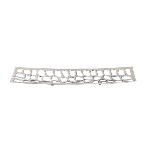 Atlas Maro Tray Set of 2 - Elegant Polished Nickel Decorative Trays for Modern Tabletop Charm & Style AC11464-01S