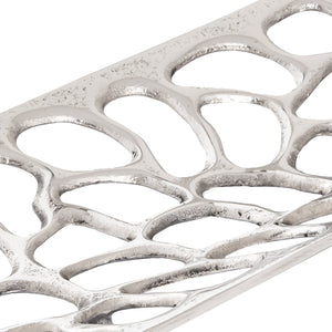 Atlas Maro Tray Set of 2 - Elegant Polished Nickel Decorative Trays for Modern Tabletop Charm & Style AC11464-01S