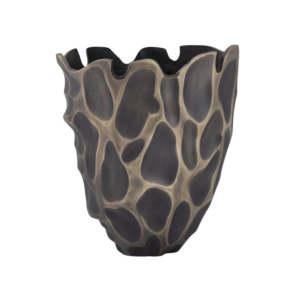 Atlas Maynard Vase - Sculptural Bronze Decorative Piece for Elegant Floral Displays & Home Décor Accents AC11468-01