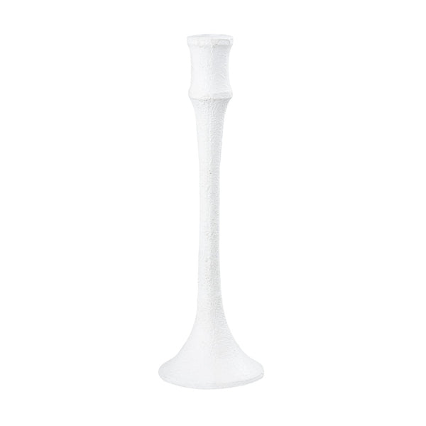 Atlas Miro Candleholder Set of 2 - Sculptural Plaster White Accents for Elegant Taper Candle Displays AC11482-01S