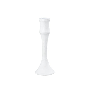 Atlas Miro Candleholder Set of 2 - Sculptural Plaster White Accents for Elegant Taper Candle Displays AC11482-01S