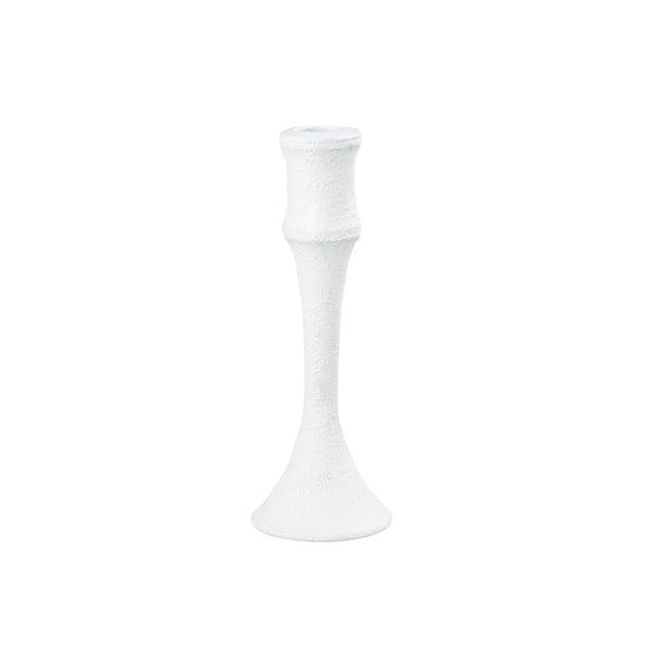 Atlas Miro Candleholder Set of 2 - Sculptural Plaster White Accents for Elegant Taper Candle Displays AC11482-01S