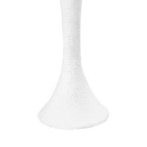 Atlas Miro Candleholder Set of 2 - Sculptural Plaster White Accents for Elegant Taper Candle Displays AC11482-01S
