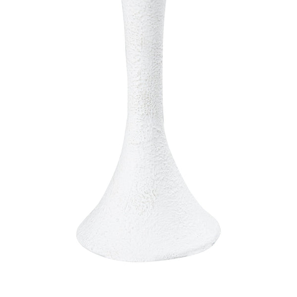 Atlas Miro Candleholder Set of 2 - Sculptural Plaster White Accents for Elegant Taper Candle Displays AC11482-01S