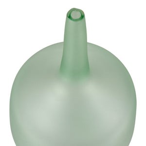 Atlas Moffat Art Glass Bottle - Elegant Tapered Design for Modern Home Decor and Chic Bud Vases Frosted Seafoam AC11483-01