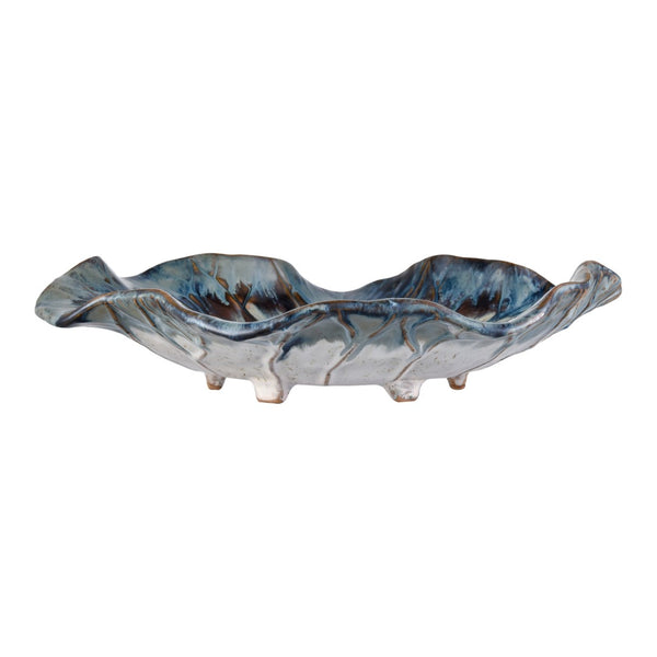 Atlas Mulry Charger - Handcrafted Prussian Blue Earthenware Plate for Unique Table Decor & Display AC11488-01