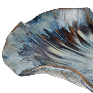 Atlas Mulry Charger - Handcrafted Prussian Blue Earthenware Plate for Unique Table Decor & Display AC11488-01