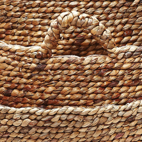 Atlas Natural Low Rise Baskets Set - 3 Handwoven Nesting Storage Bins for Stylish Home Organization AC11494-01S
