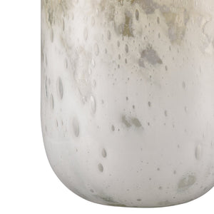 Atlas Nealon Vase - Artisan-Crafted Glass Accent in Yellow Ochre with Unique Speckled Design for Home Decor Small Ochre AC11497-01
