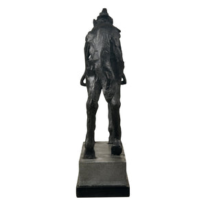 Atlas Noble Sculpture - Timeless Aged Black Horse Accent for Elegant Home Decor & Stylish Displays AC11499-01
