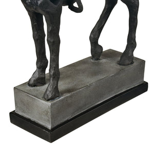 Atlas Noble Sculpture - Timeless Aged Black Horse Accent for Elegant Home Decor & Stylish Displays AC11499-01