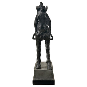 Atlas Noble Sculpture - Timeless Aged Black Horse Accent for Elegant Home Decor & Stylish Displays AC11499-01