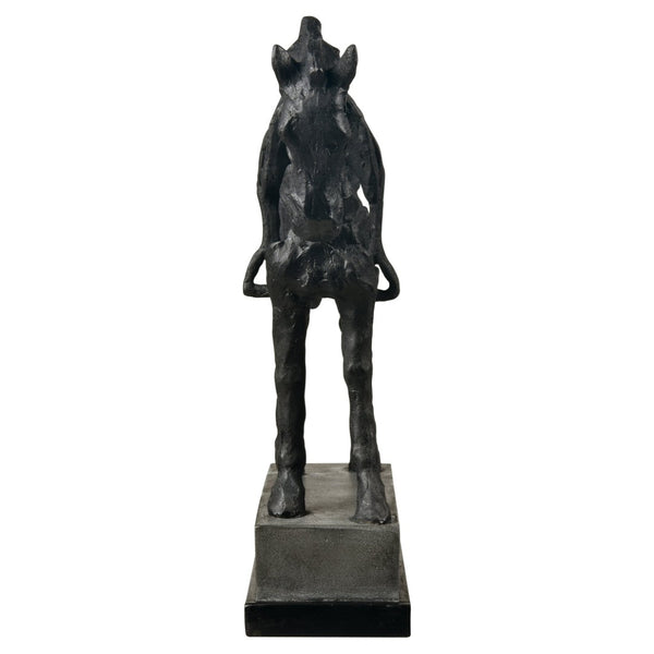 Atlas Noble Sculpture - Timeless Aged Black Horse Accent for Elegant Home Decor & Stylish Displays AC11499-01