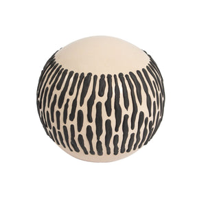 Atlas Ofelia Orb - Elegant Two-Tone Ceramic Accent with Textured Motif for Modern Home Decor Charm AC11508-01