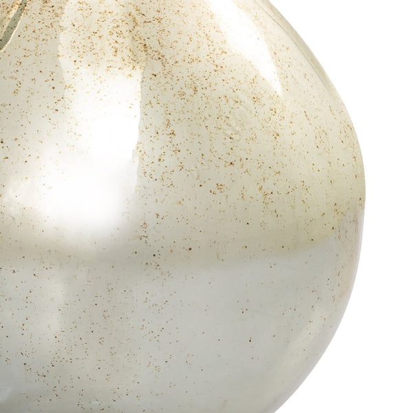 Atlas Opal Ring Decorative Bottle – Elegant Ombre Mercury-Glass with Polished Nickel Accents for Home Decor Medium AC11512-01