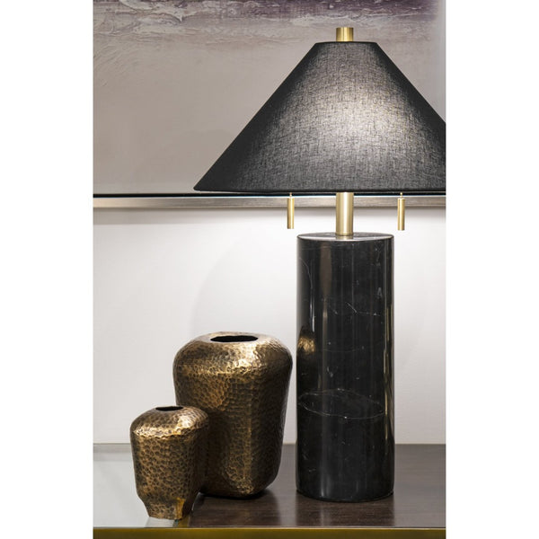Atlas Organic Vases Set of 2 - Hammered Aged Brass, Artisanal Design for Stylish Home Décor & Accents AC11515-01S