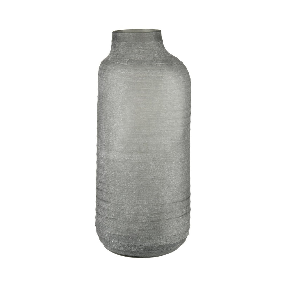 Atlas Otto Vase - Elegant Frosted Glass Sculpture for Coastal and Minimalist Home Decor Centerpieces Large AC11519-01