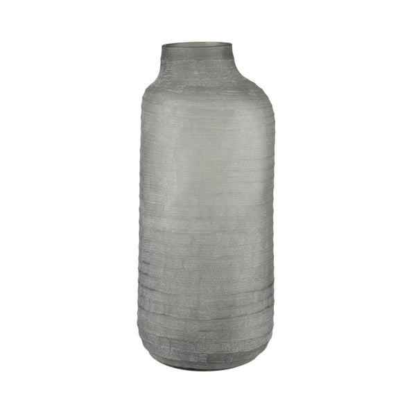 Atlas Otto Vase - Elegant Frosted Glass Sculpture for Coastal and Minimalist Home Decor Centerpieces Large AC11519-01