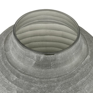 Atlas Otto Vase - Elegant Frosted Glass Sculpture for Coastal and Minimalist Home Decor Centerpieces Small AC11520-01