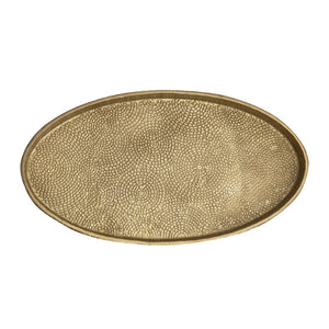 Atlas Oval Pebble Tray Set of 2 - Elegant Brass Nesting Trays for Stylish Organization & Décor AC11522-02S