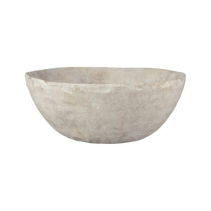 Atlas Pantheon Bowl - Timeless Aged White Centerpiece for Home Decor, Display Arrangements & More AC11525-01
