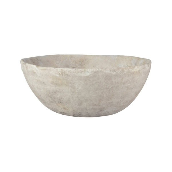Atlas Pantheon Bowl - Timeless Aged White Centerpiece for Home Decor, Display Arrangements & More AC11525-01