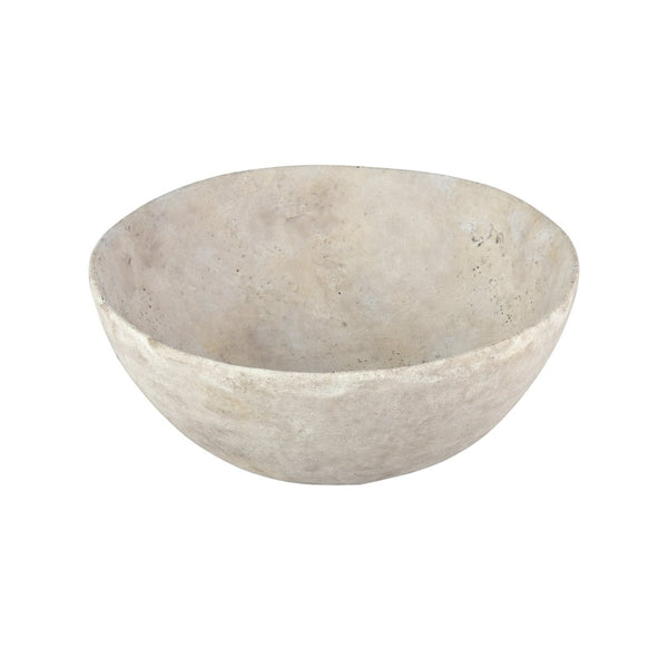 Atlas Pantheon Bowl - Timeless Aged White Centerpiece for Home Decor, Display Arrangements & More AC11525-01