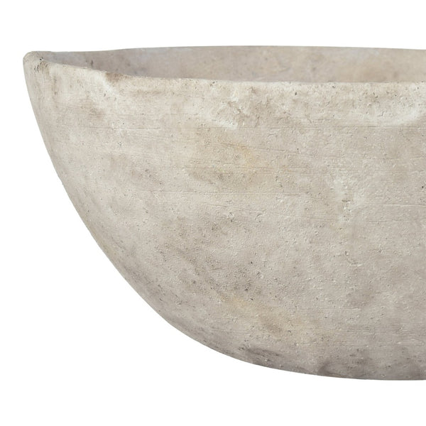 Atlas Pantheon Bowl - Timeless Aged White Centerpiece for Home Decor, Display Arrangements & More AC11525-01
