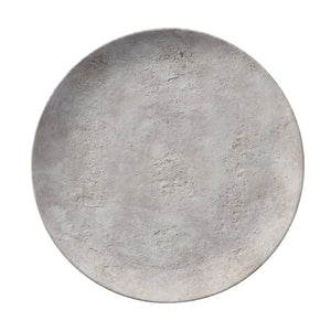 Atlas Pantheon Charger - Timeless Aged White Decorative Plate for Elegant Tabletop & Mantel Displays AC11526-01