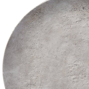 Atlas Pantheon Charger - Timeless Aged White Decorative Plate for Elegant Tabletop & Mantel Displays AC11526-01