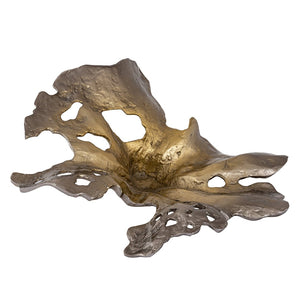 Atlas Parl Leaf Object - Contemporary Gold Ombre Metal Sculpture for Modern Home Decor & Accents AC11529-01