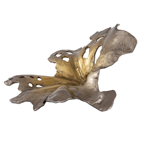 Atlas Parl Leaf Object - Contemporary Gold Ombre Metal Sculpture for Modern Home Decor & Accents AC11529-01
