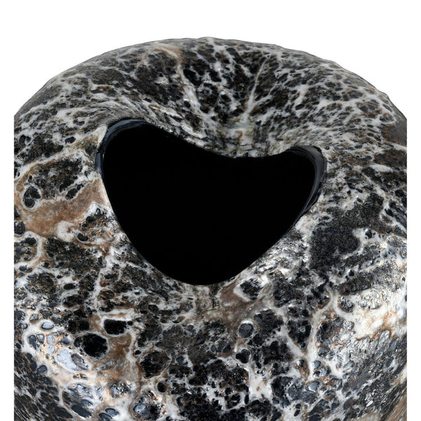 Atlas Pedraza Vase - Hand-Blown Glass with Elegant Marbled Finish for Modern Home Decor and Displays Small AC11533-01