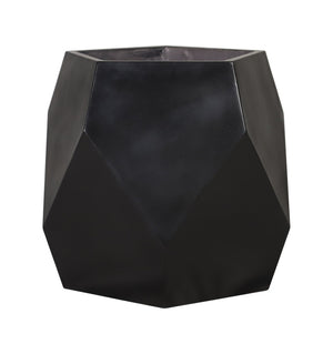 Atlas Polygon Planter - Modern Matte Black Concrete Planter for Indoor/Outdoor Large Plants & Decor AC11538-01
