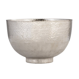 Atlas Pratt Bowl - Handcrafted Silver Decorative Accent for Modern & Classic Interiors, 13" Diameter AC11540-01