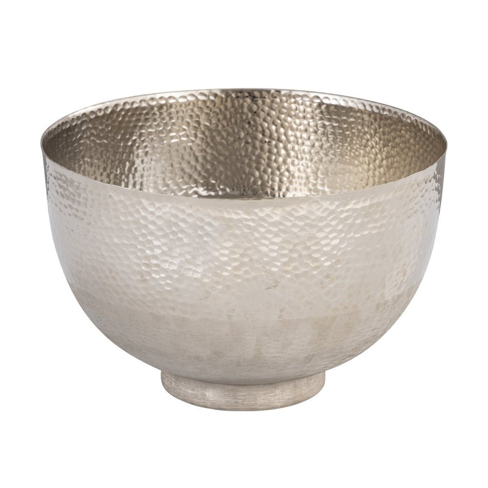 Atlas Pratt Bowl - Handcrafted Silver Decorative Accent for Modern & Classic Interiors, 13" Diameter AC11540-01