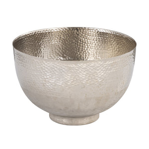Atlas Pratt Bowl - Handcrafted Silver Decorative Accent for Modern & Classic Interiors, 13" Diameter AC11540-01