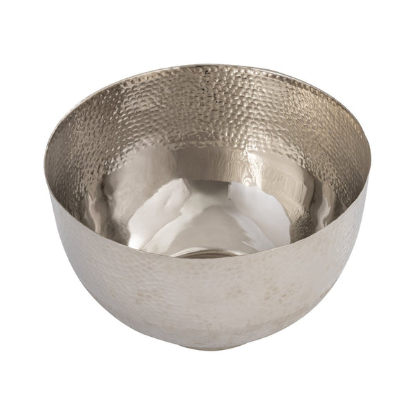 Atlas Pratt Bowl - Handcrafted Silver Decorative Accent for Modern & Classic Interiors, 13" Diameter AC11540-01